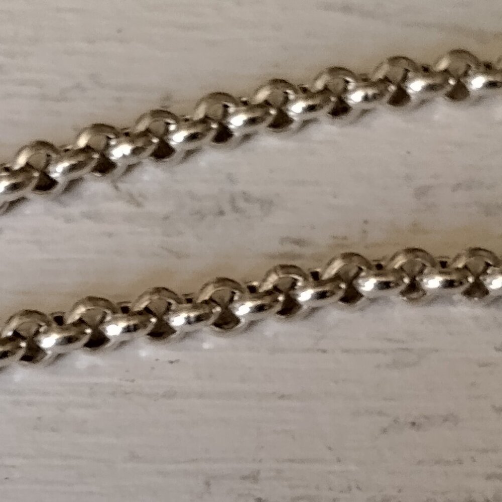 Sterling link bracelet, good weight, excellent condition, 7"